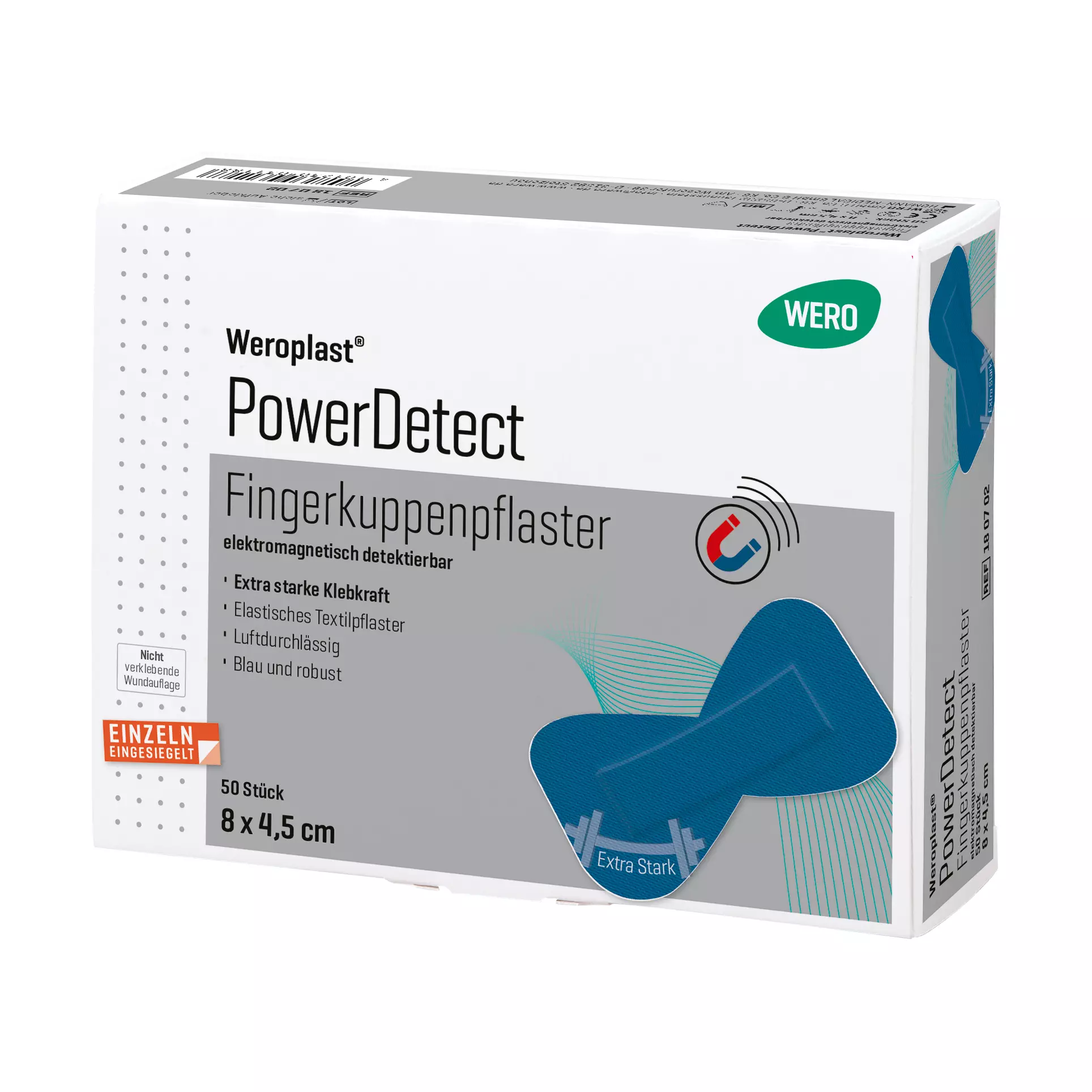 Weroplast® PowerDetect fingertip plasters, 50 pcs