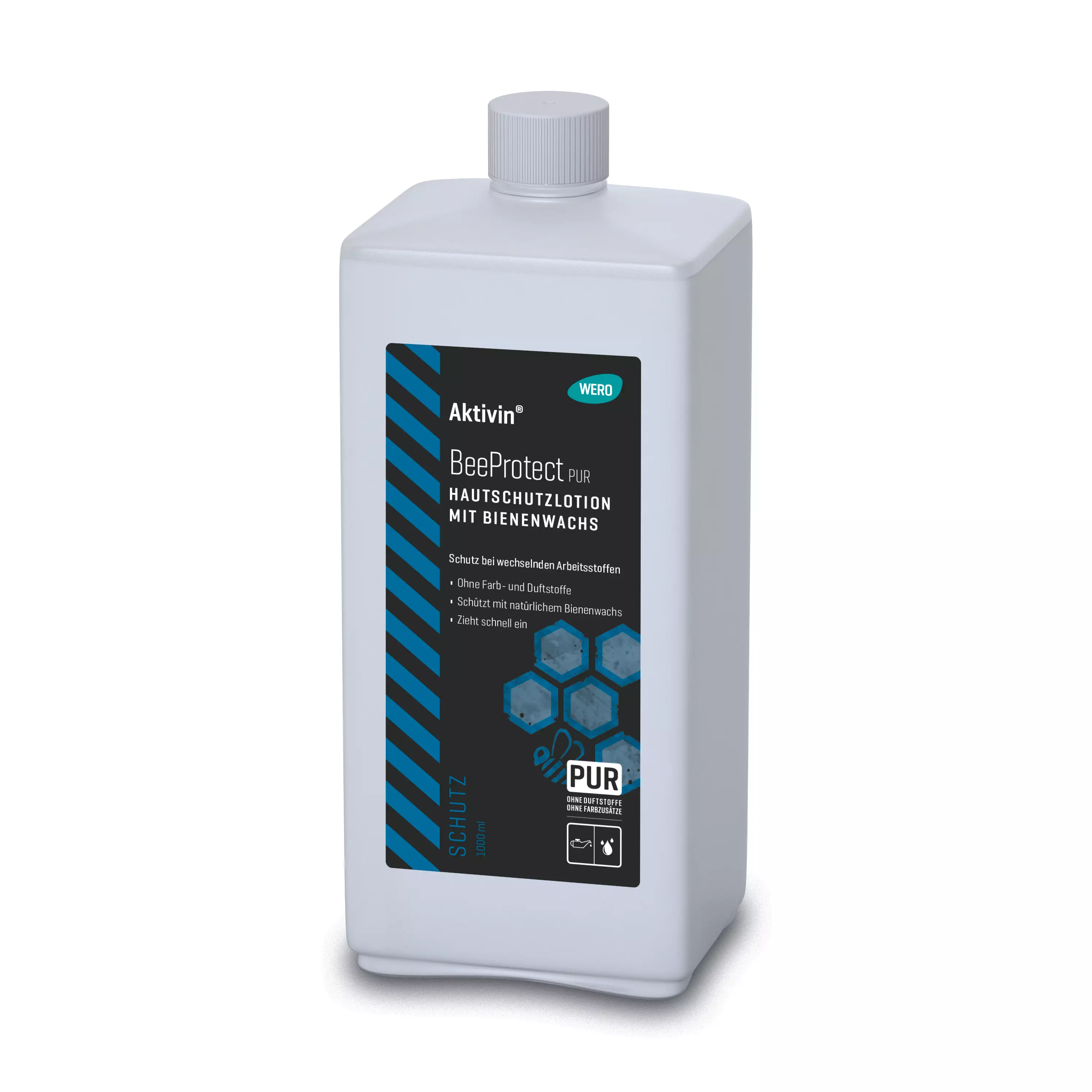 Hautschutzlotion Aktivin® BeeProtect PUR - Euroflasche, 1.000 ml