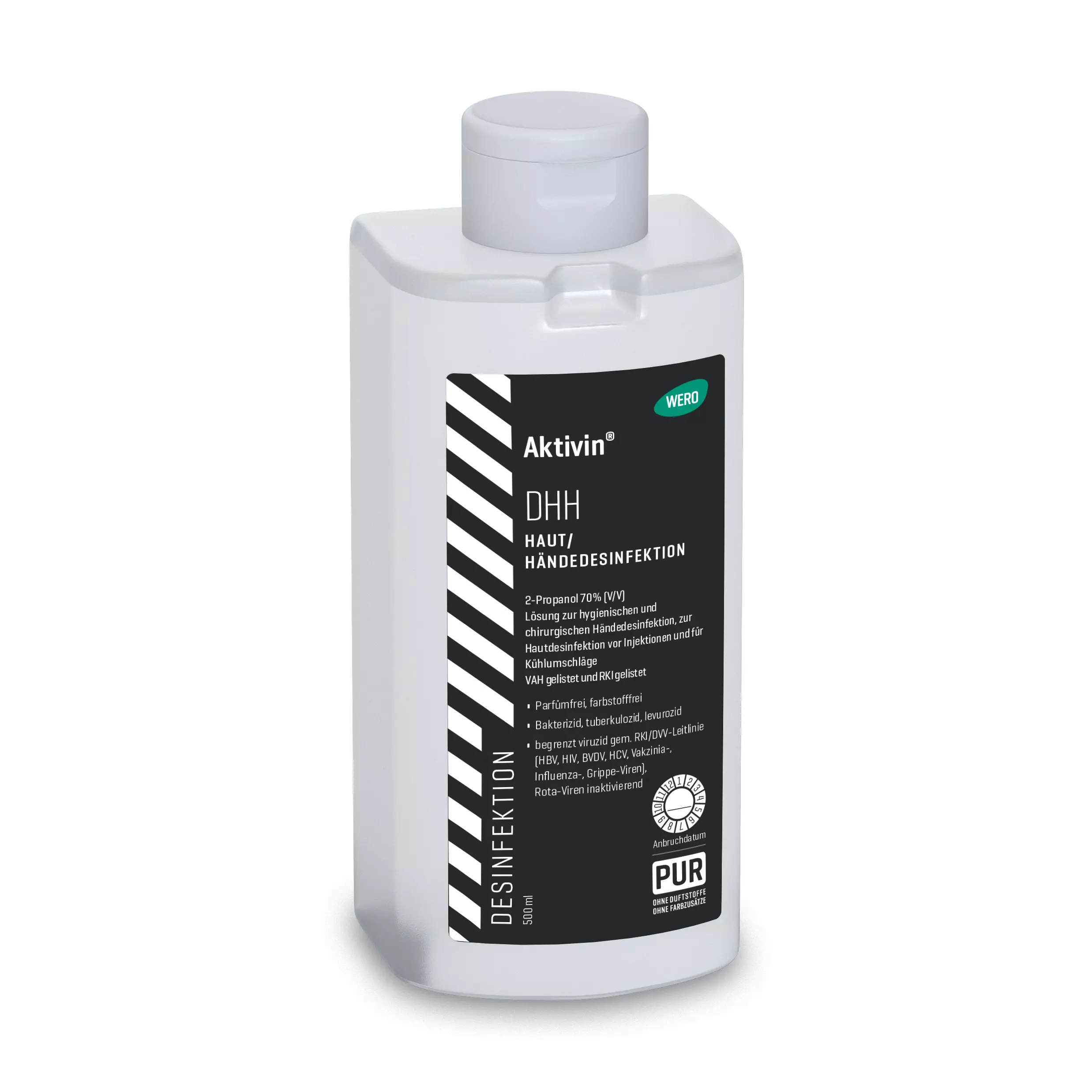 Haut- und Händedesinfektionsmittel Aktivin® DHH - Euroflasche, 500 ml