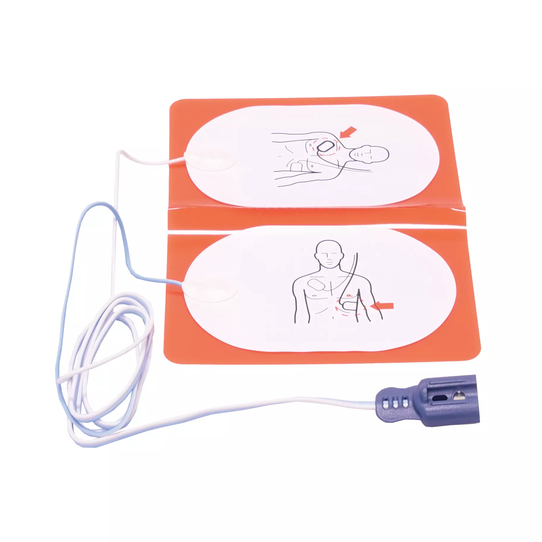 Adult defibrillation electrodes for Philips Heartstart FR2 and FR2+, 1 pair