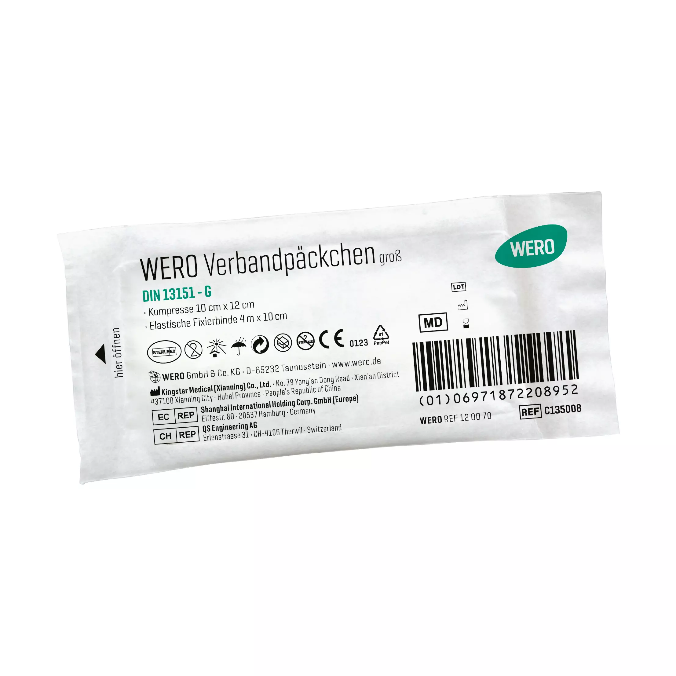 WERO Verbandpäckchen DIN 13151 G, steril - 1 Stk