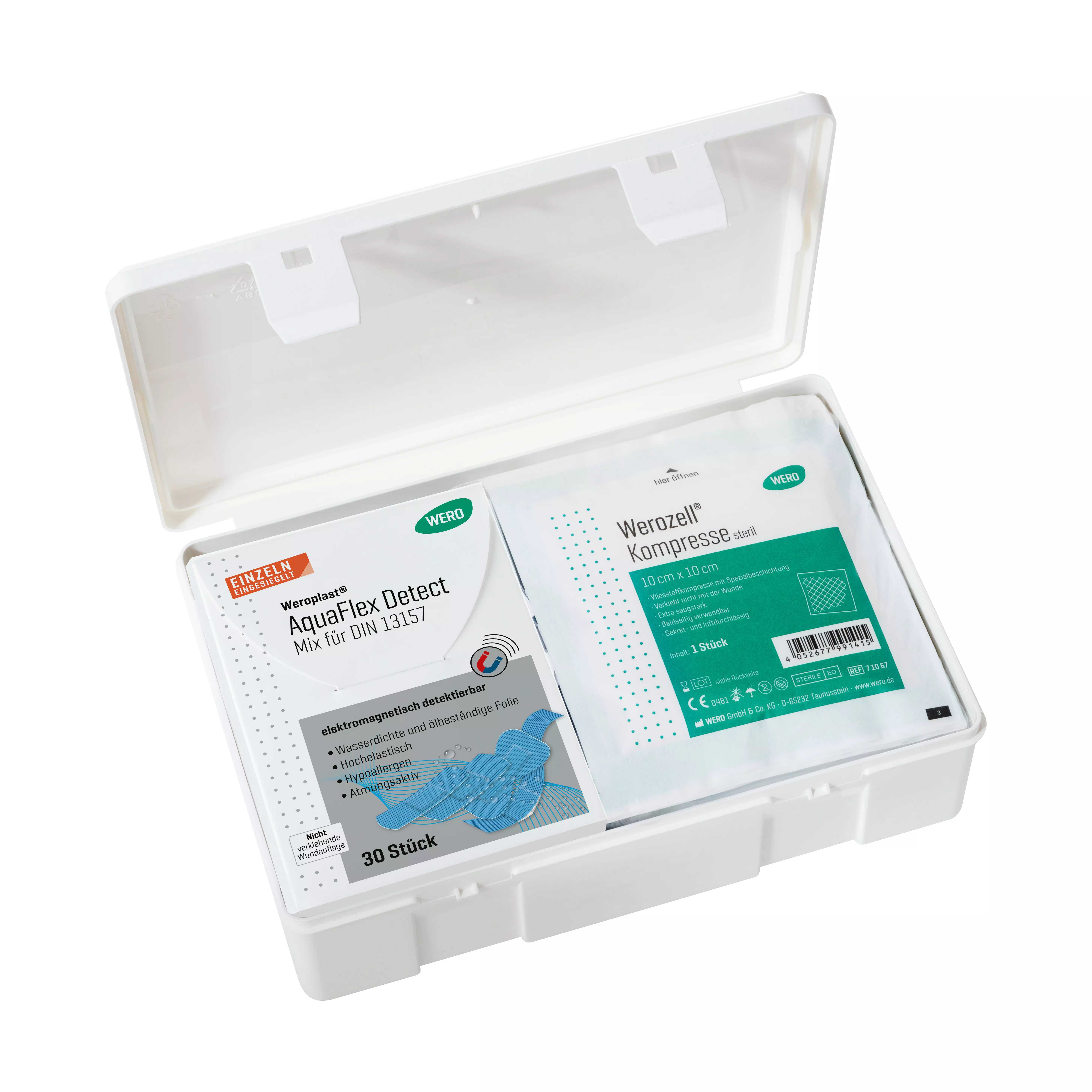 First aid kit DIN 13157-C, detectable